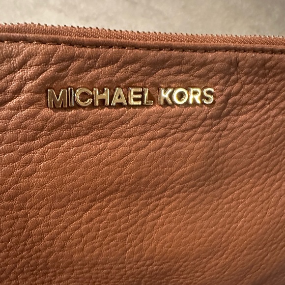 Michael Kors Tan Leather Wristlet - Picture 5 of 11